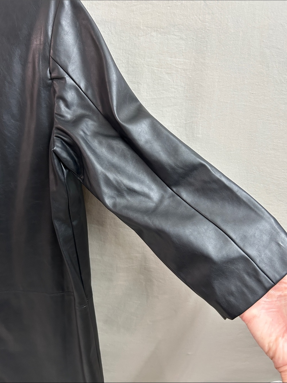 Tuckernuck Faux Leather Clifton Dress szL - Picture 8 of 8